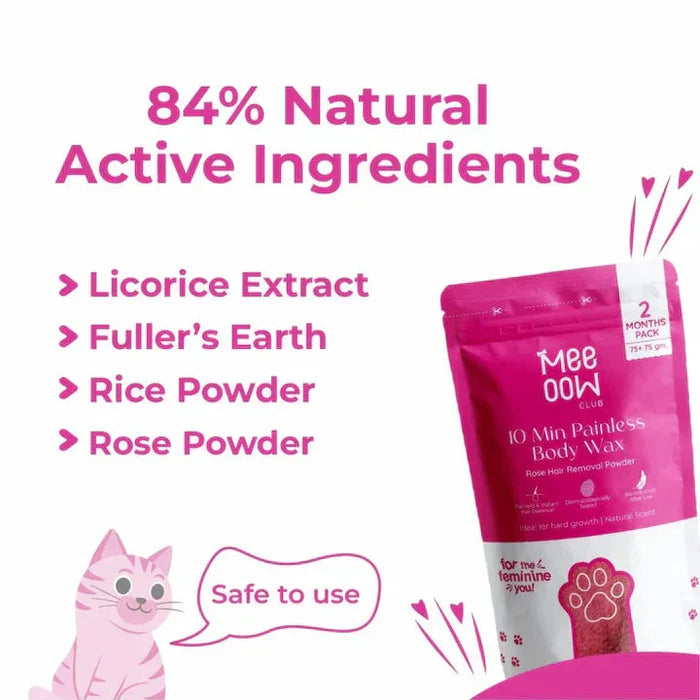 MeeooW Club 10-Min Painless Body Wax