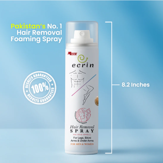 New Ecrin Hair Removal Foaming Spray (for men & women) - 200ml