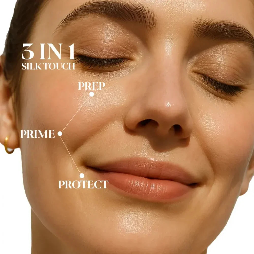 Flicka Silk Touch - 3 in 1 Moisturizer, Primer & Sunscreen for Face